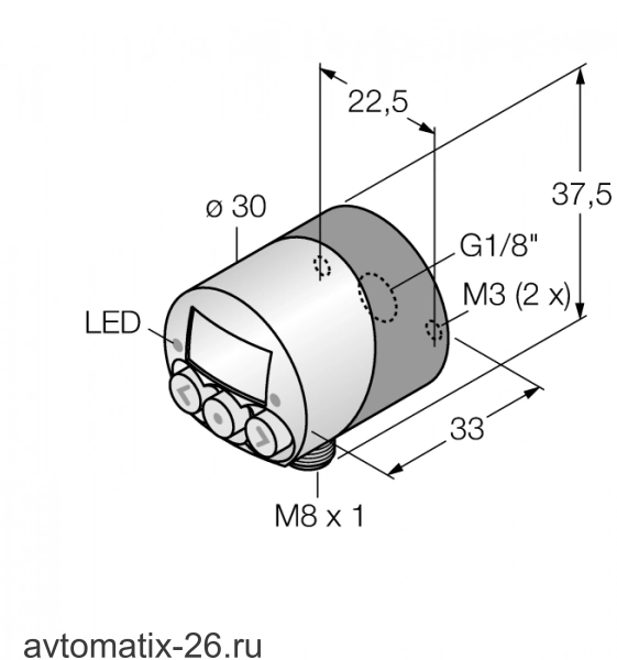 Датчик давления TURCK PK010R-N12AL-2UP8X-V1141