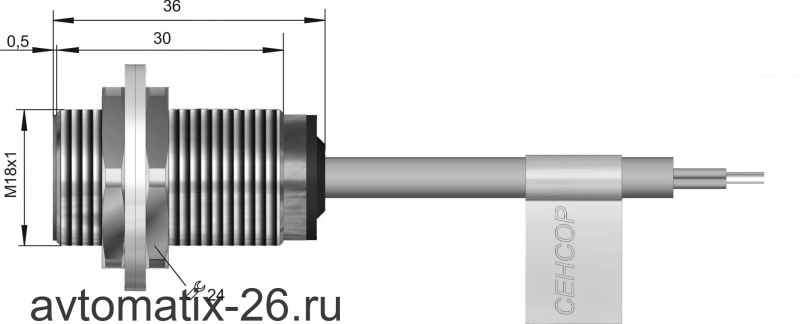 Индуктивный датчик СЕНСОР ВБИ-М18-34В-1122-С