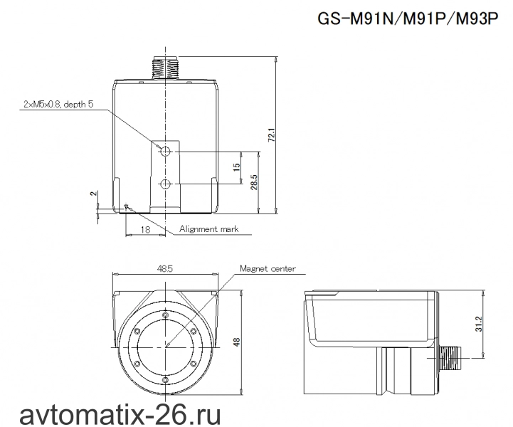 Замок безопасности KEYENCE GS-M91N