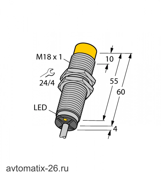 Индуктивный датчик TURCK NI8-M18-AZ3X