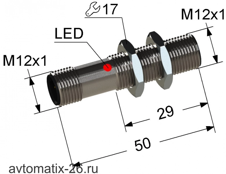Индуктивный датчик Мега-К PS2-12M50-2B11-C4
