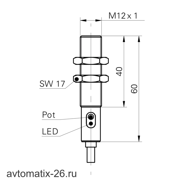 Емкостной датчик уровня Baumer CFAM 12P3600