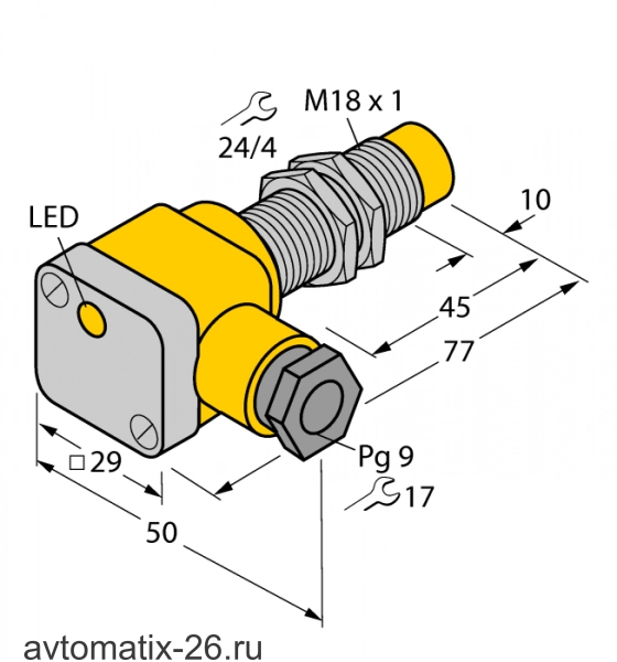 Индуктивный датчик TURCK NI12U-EG18SK-VP4X