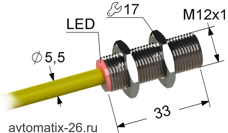 Индуктивный датчик Мега-К PS2-12M33-2B31-K