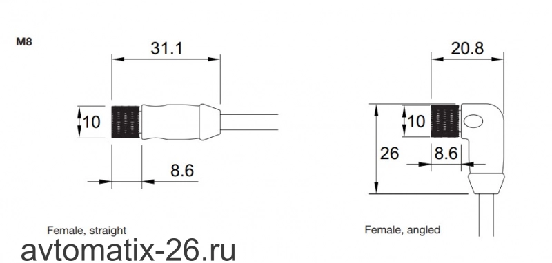 Разъем с кабелем Carlo Gavazzi CON53NFS1MS2