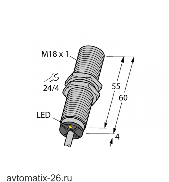 Индуктивный датчик TURCK BI5-M18-AZ3X