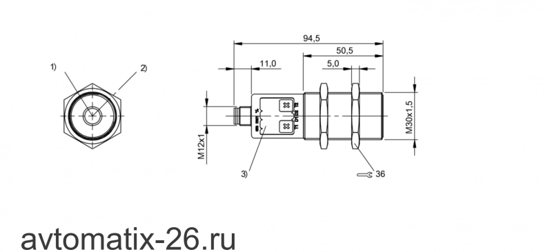 Ультразвуковой датчик Balluff BUS M30M1-PPC-07/035-S92K