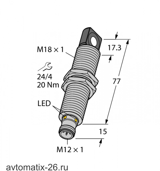 Ультразвуковой датчик TURCK RU40U-M18ES-LI8X2-H1151