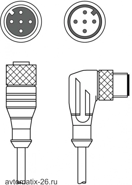 Соединительный кабель Leuze Electronic KDS S-M12-5A-M12-5W-V1-010