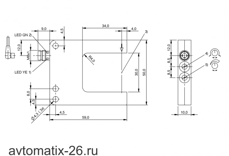 Щелевой датчик Balluff BGL 30A-008-S49