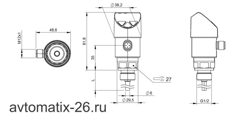 Датчик температуры Balluff BFT 6050-HV003-D00A0C-S4