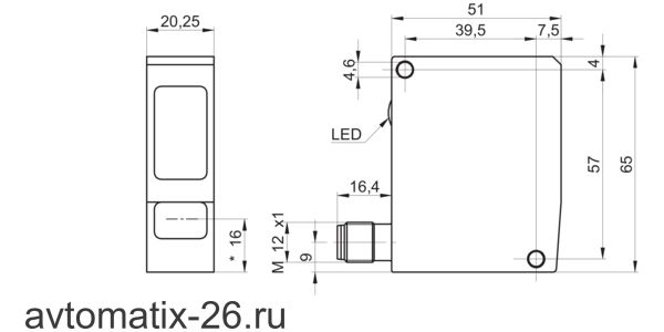 Лазерный датчик расстояния Baumer OADR 20I6465/S14F