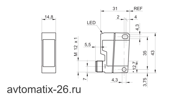 Оптический датчик Baumer FNDK 14G6902/S14/IO