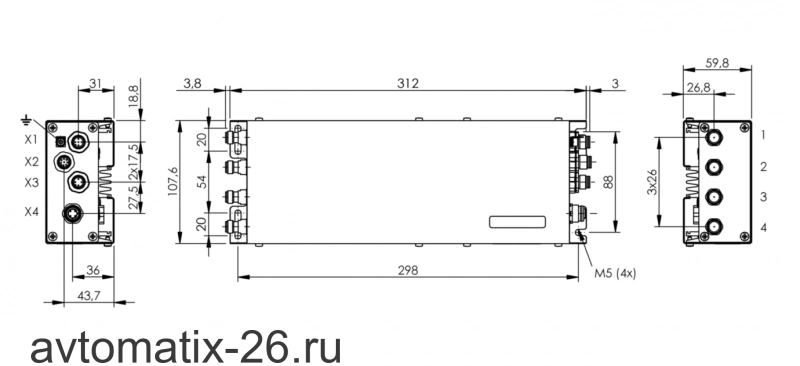Блок обработки RFID Balluff BIS U-6026-034-124-06-ST35
