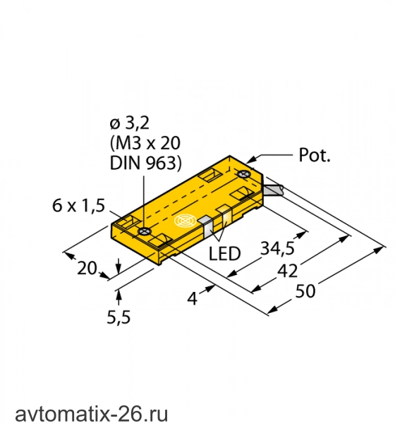 Емкостной датчик TURCK BC10-QF5.5-AP6X2