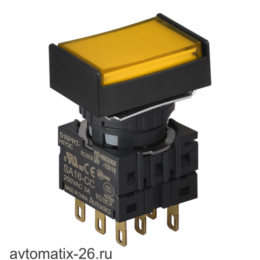 Кнопочный выключатель Autonics S16PRT-H2Y3C