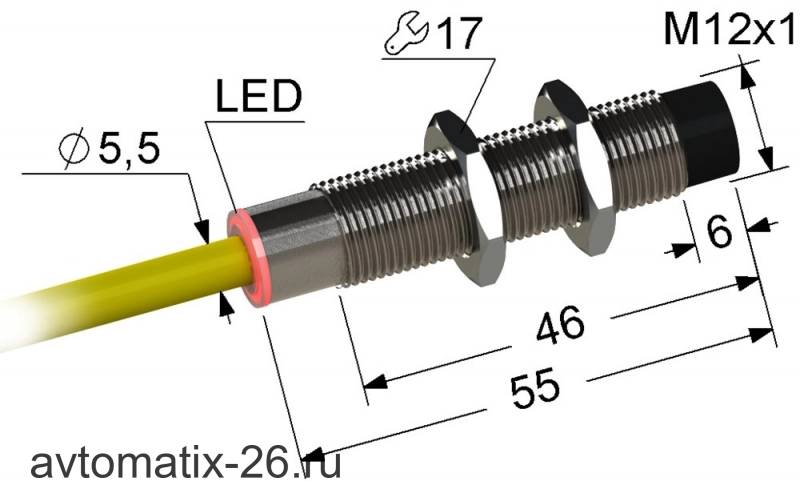 Индуктивный датчик Мега-К PS2-12M55-4N11-K