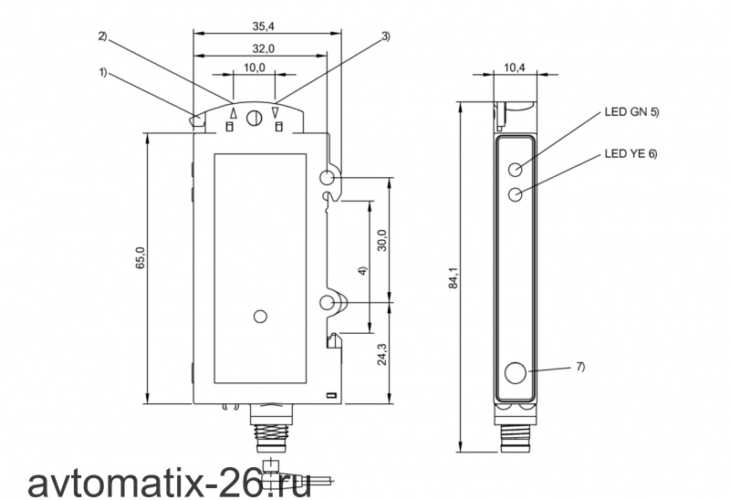 Усилитель для оптоволоконных датчиков Balluff BFB 75K-001-P-S75
