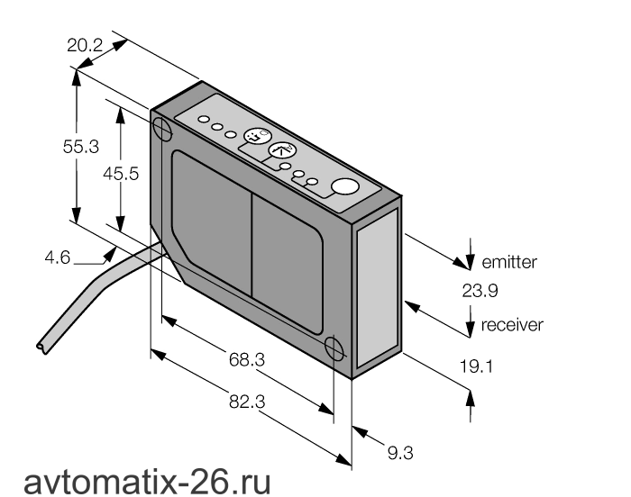 Лазерный датчик расстояния Banner LG10A65NUQ