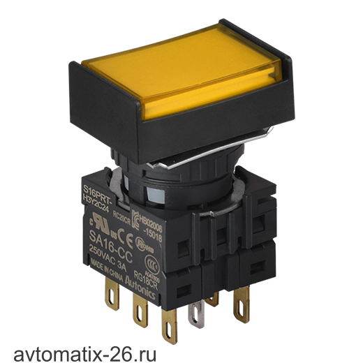 Кнопочный выключатель Autonics S16PRT-H4Y2C24