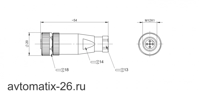 Разъем Balluff BCC M435-0000-1A-004-41X475-000