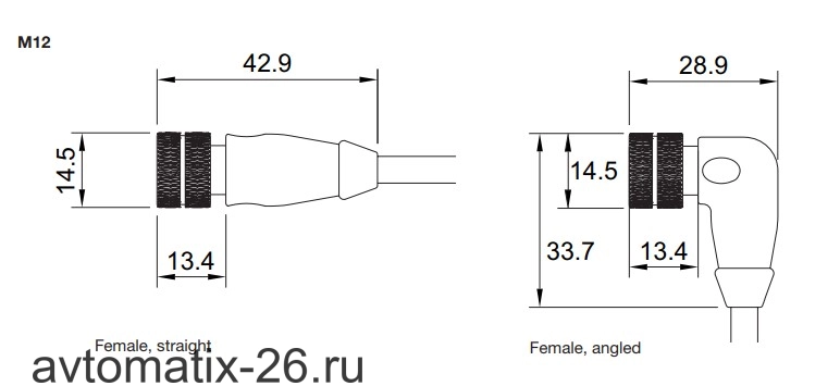 Разъем с кабелем Carlo Gavazzi CON13NFA2