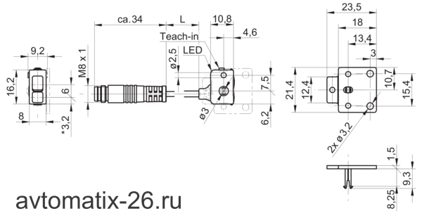Оптический датчик Baumer FNCK 07P6910/KS35A