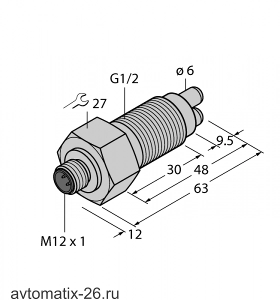Датчик потока TURCK FCS-GL1/2A4-NAEX-H1141/A
