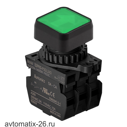 Кнопочный выключатель Autonics S2PRS-P3GL2ADM