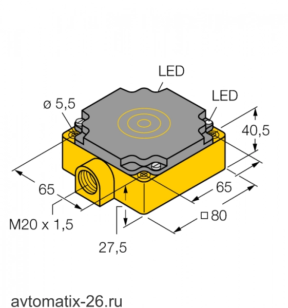Индуктивный датчик TURCK NI75U-CP80-FDZ30X2