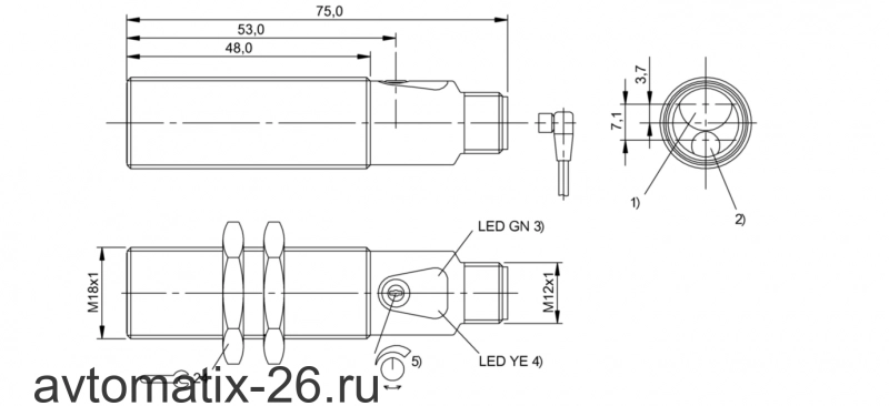 Оптический датчик Balluff BOS 18M-PSV-LH22-S4