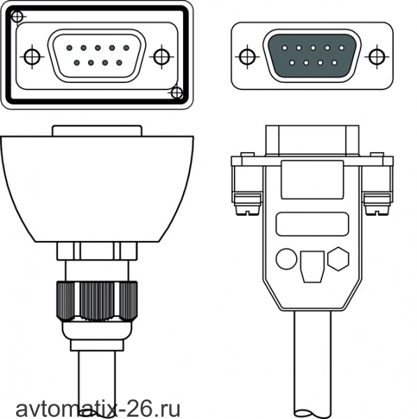 Соединительный кабель Leuze Electronic CB-D9-3000-5GF/GM