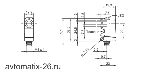 Ультразвуковой датчик Baumer U300.P50-GP1J.72N