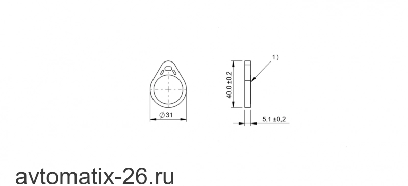Транспондер RFID Balluff BIS L-204-03/L-BK