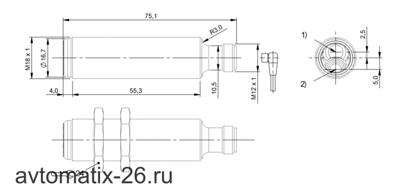 Оптический датчик Balluff BOS 18E-PA-RD20-S4