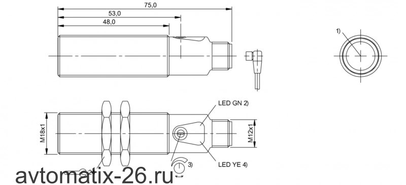 Оптический датчик Balluff BOS 18M-NA-LE20-S4