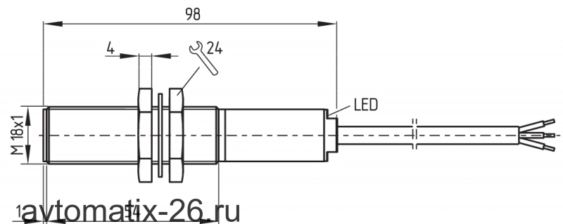 Индуктивный датчик безопасности Schmersal CSS8-180-2P+D-E-L