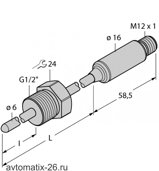 Датчик температуры TURCK TTMS-206A-G1/2-LI6-H1140-L250-50/150