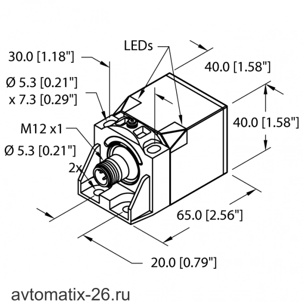Индуктивный датчик TURCK NI50U-CK40-VP4X2-H1141