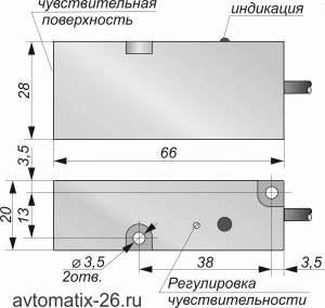 Емкостной датчик СКБ Индукция E15-NO-NPN