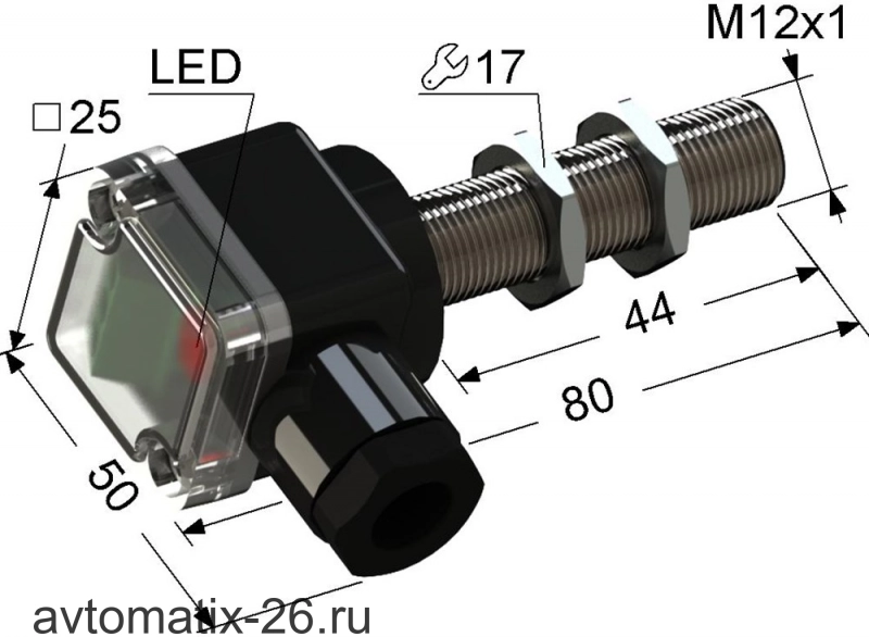 Индуктивный датчик Мега-К PS2-12M80-6B31-B