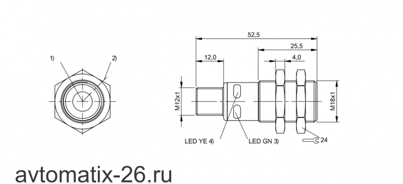 Ультразвуковой датчик расстояния Balluff BUS M18M1-XA-03/025-S92G