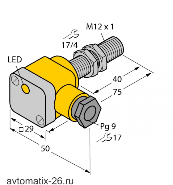 Индуктивный датчик TURCK BI3U-EG12SK-VP4X