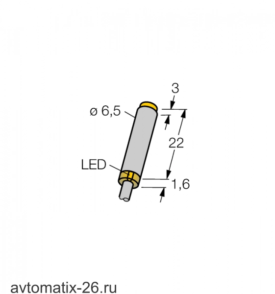 Индуктивный датчик TURCK NI3-EH6.5K-AN6X