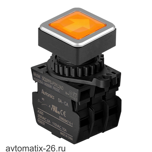 Кнопочный выключатель Autonics SQ3PFS-P3YL2AD