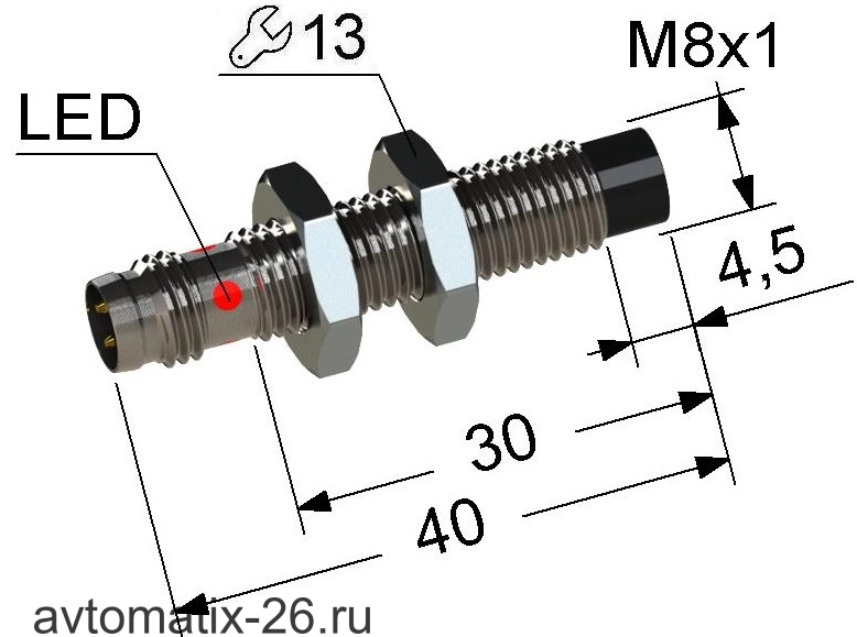 Индуктивный датчик Мега-К PS2-08M40-4N11-C3