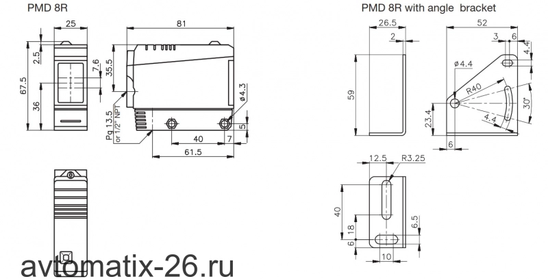 Оптический датчик Carlo Gavazzi PMD8RG
