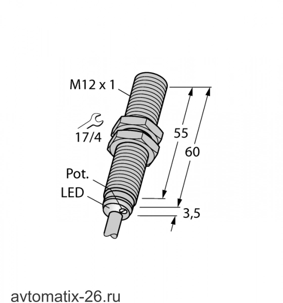 Емкостной датчик TURCK BC3-M12-AN6X