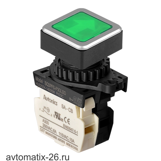 Кнопочный выключатель Autonics SQ3PFS-P3GLBLM