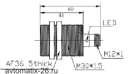 Индуктивный датчик LANBAO LR30XBF15DPCU-E2